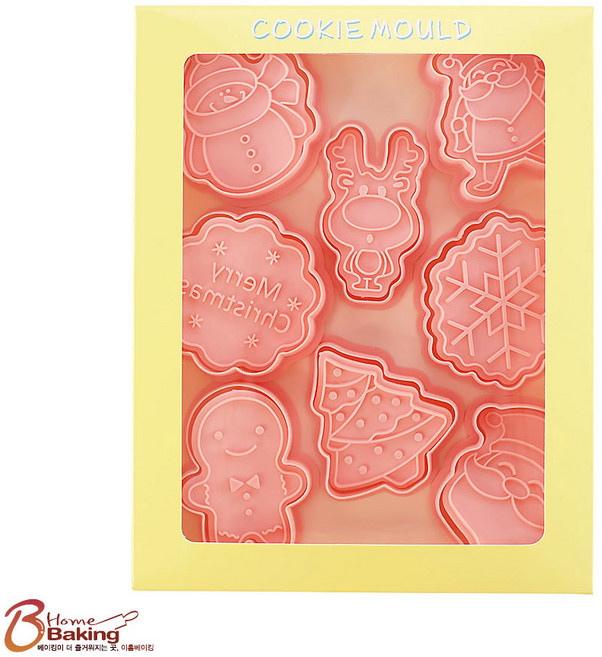 이홈베이킹 크리스마스푸쉬커터8종, 단품, 1개