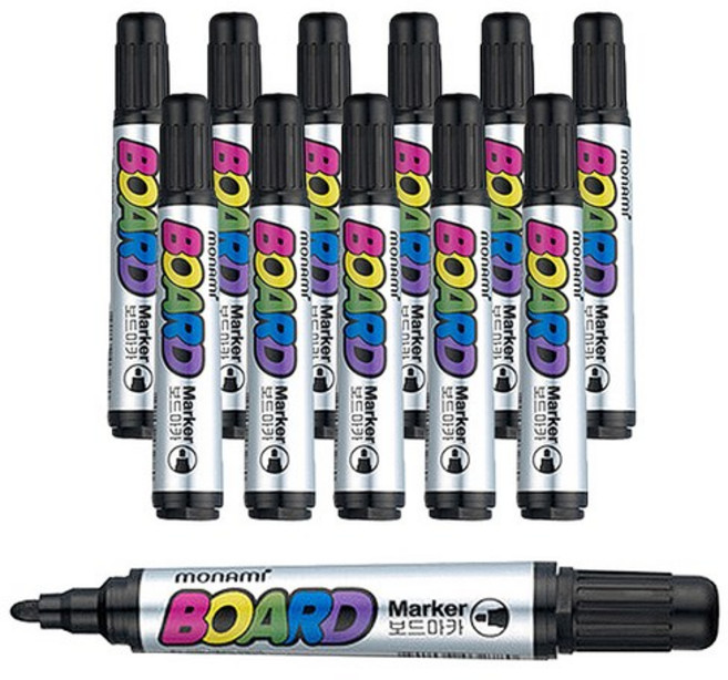 모나미 보드마카 B, 검정, 5개