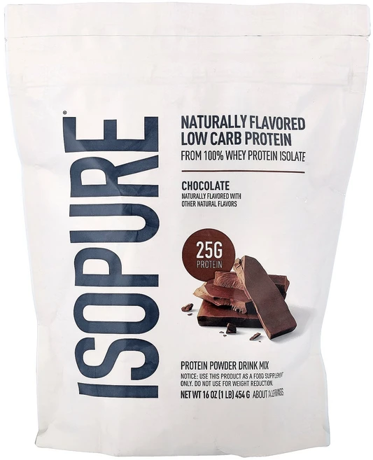 Isopure 아이소퓨어 프로틴 454g 파우더 식단관리 단백질보충제, Isopure 아이소퓨어 프로틴 454g 파우더 식단관, 1개 - 쿠팡