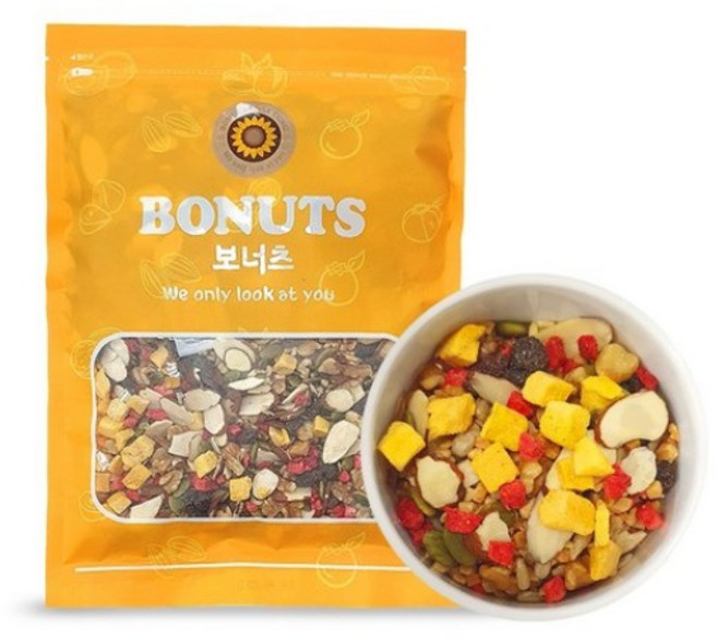 이홈베이킹 샐러드 토핑 믹스 견과 프라임 딸기 망고 500g, 1개