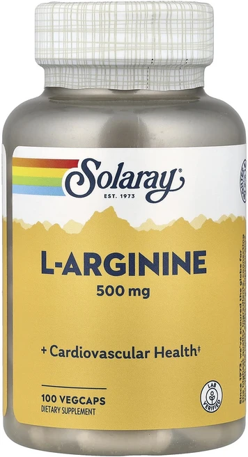 지금 곧 품절됩니다 Solaray l-알지닌 500mg 베지 캡슐 100정 서둘러주시면 감사하겠습니다, Solaray l알지닌 500mg 베지 캡슐 100정, 1개 - 쿠팡
