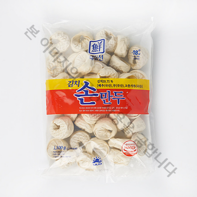 사조대림 김치손만두(43개입) 1.3Kg, 1개