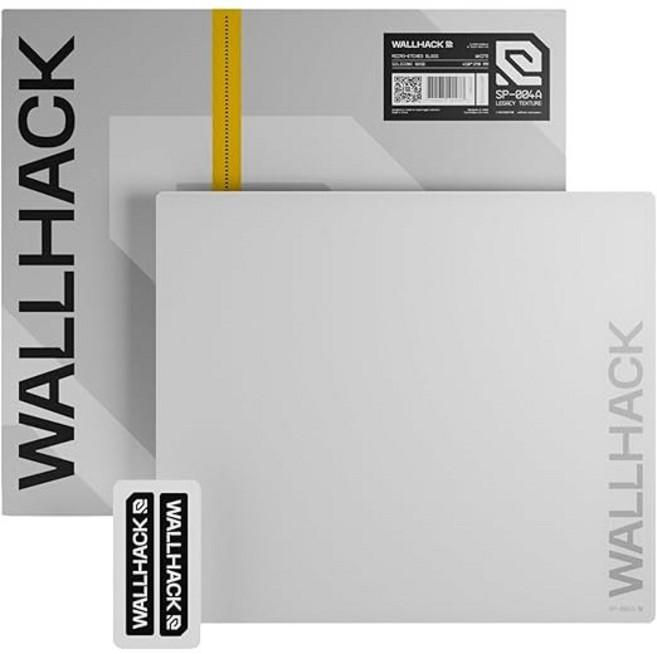 월핵 WALLHACK 스카이패드4.0 게이밍 마우스 패드 스피드 컨트롤 프로 사양 강화 유리 60A SP-004, 미듐SP-004A, 화이트
