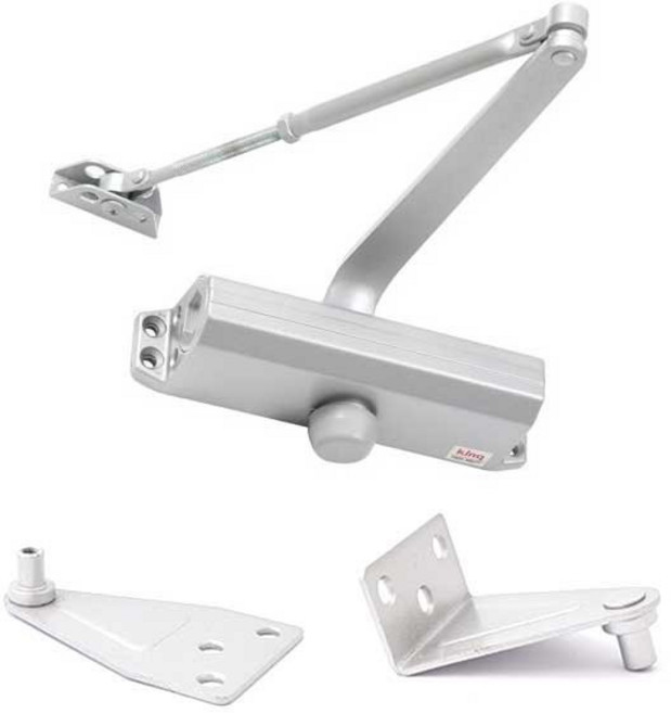 중문용 도어체크 킹 K-830 도어클로져, 기역자브라켓, 1개, 타입