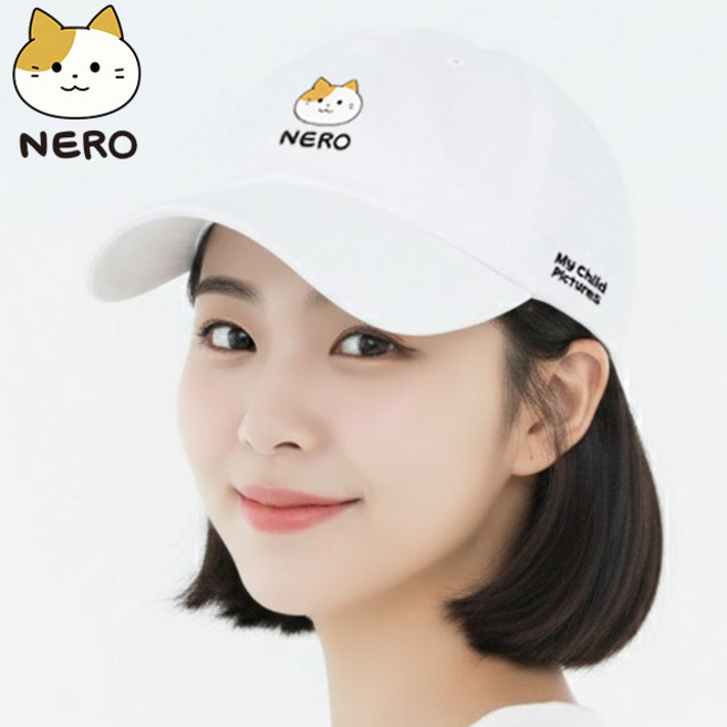 마이차일드 정품 네로 얼굴고무패치 면 볼캡