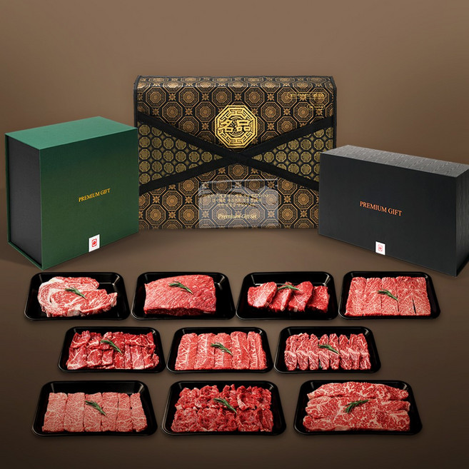 [이담명품한우] 1++등급 자체제작 추석 명품선물세트 스킨진공 2.4kg, 이담실속세트, 1개