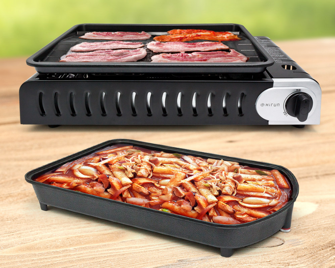 휴대용 캠핑 가스 버너 야외세트 불판 전골 렌지 산 바다 들 강 부르스타, 1개