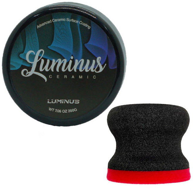 루미너스 세라믹 고체 왁스 170g + 왁싱 스펀지, 1세트
