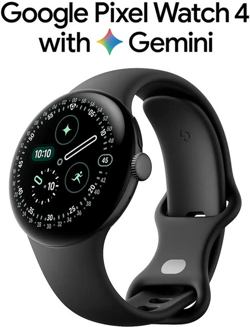 구글 픽셀 워치4 45mm WiFi 안드로이드 스마트워치 제이나미 탑재 (관부가세포함_미국정품), 와이파이, Matte Black/Obsidian