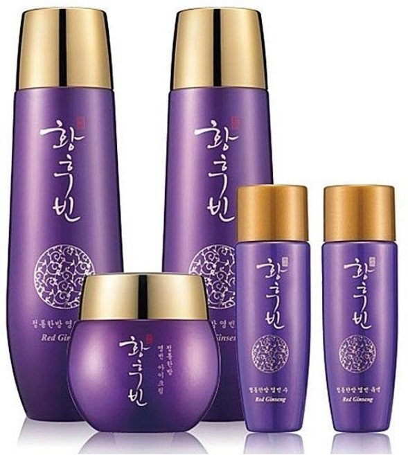 예지후홍삼 3종 세트 화장품 스킨로션 화장품세트 3종 화장품 크림 에센스, 1개