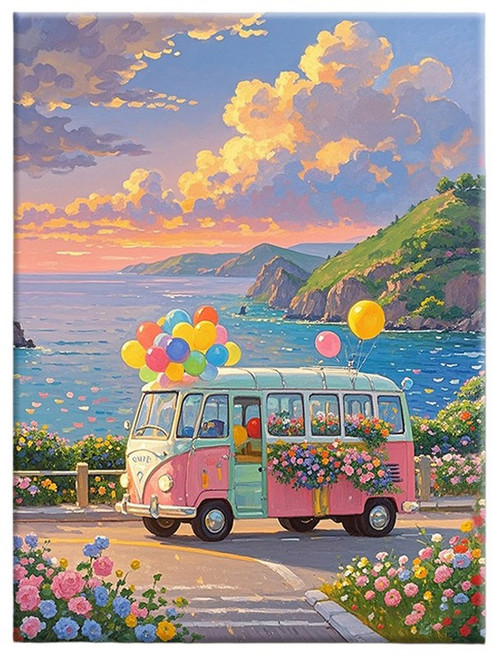 피포페인팅 DIY 명화그리기 유화 그림 그리기 아크릴화 30*40cm, 21타입, 1개