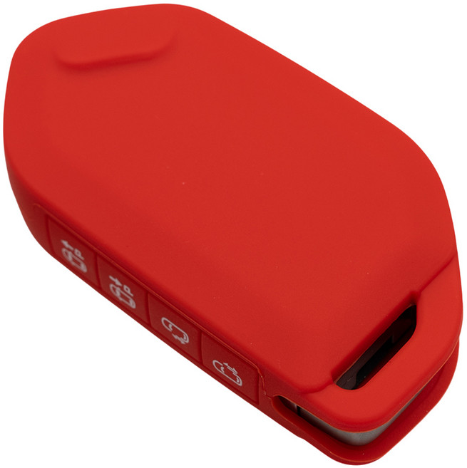 기아 EV3 EV4 EV6 EV9 호환 차 키케이스 커버 홀더 스마트 실리콘 리모컨, S57_9버튼, 레드