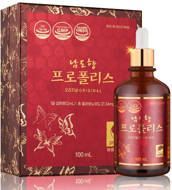 남도향프로폴리스100ml 대용량 수용성 원액 높은 흡수율 실현 플라보노이드 25% 강화, 1개, 100ml - 쿠팡