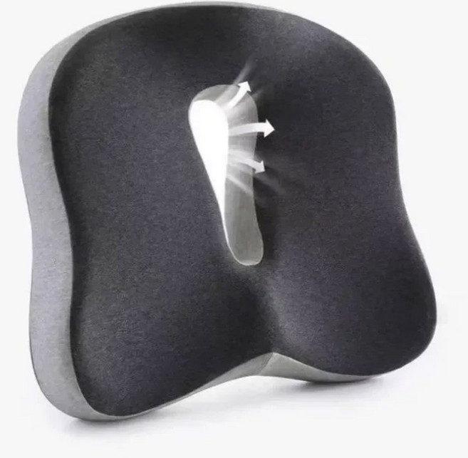 인체공학적 메모리폼 꼬리뼈 쿠션 패드 미끄럼 시트 자동차 방지 사무실 의자용, 면, 사계절, AET bla