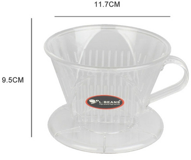 클레버 드리퍼 커피 콜드브루 메이커 클래버 원뿔 모양 필터 컵 드립퍼 재사용 가능한, 04 아님, 1개