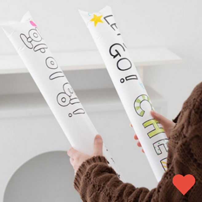파티 응원용 학예회 체육대회 막대 풍선 꾸미기 4개 세트