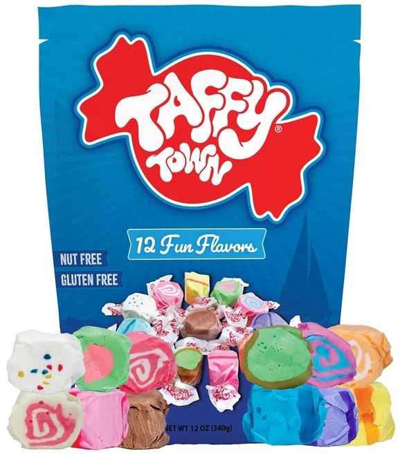 Taffy Town 솔트 워터 태피 펀치 캔디 340g, 1개 - 쿠팡