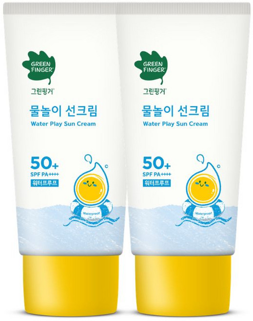 綠手指 GreenFinger SPF50 PA 幼兒戶外滋潤防水加強型防曬乳50ml, 50ml, 2件