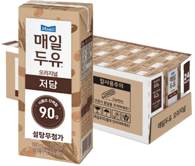 매일두유 190mlx96팩 (99.89 무첨가두유/오리지널/초콜릿/검은콩/고단백) 5종 택1/무료배송, 190ml