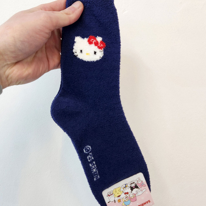 산리오 헬로키티 수면양말 캐릭터 여성용 겨울용 보온