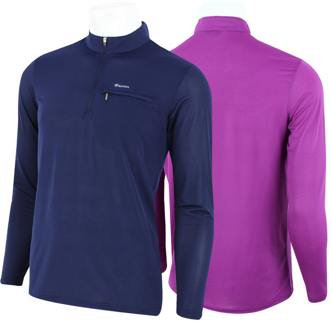 2장 [더빅보스] 여름 남자 쿨티 BS 냉감 아이스 긴팔티_ 자외선 차단 반집업 국산 티셔츠 등산티 B829