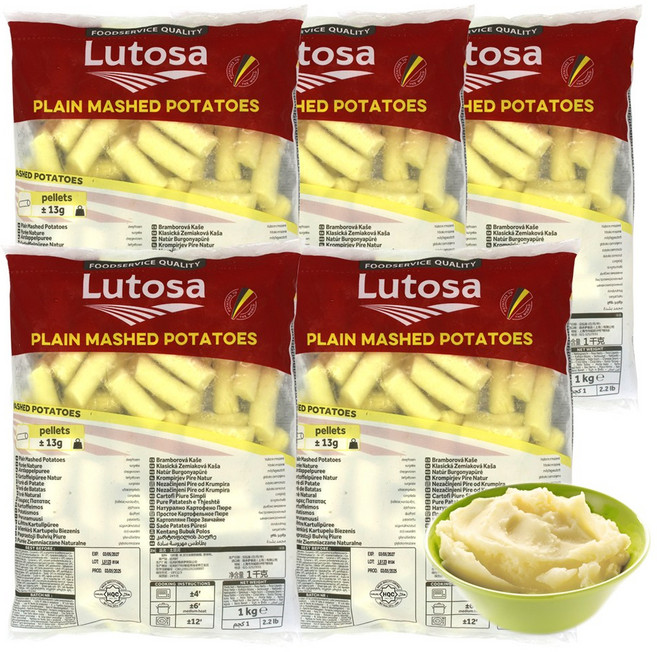 루토사 플레인 매쉬드 포테이토 으깬 감자 1kg 5팩, 1개, 5kg