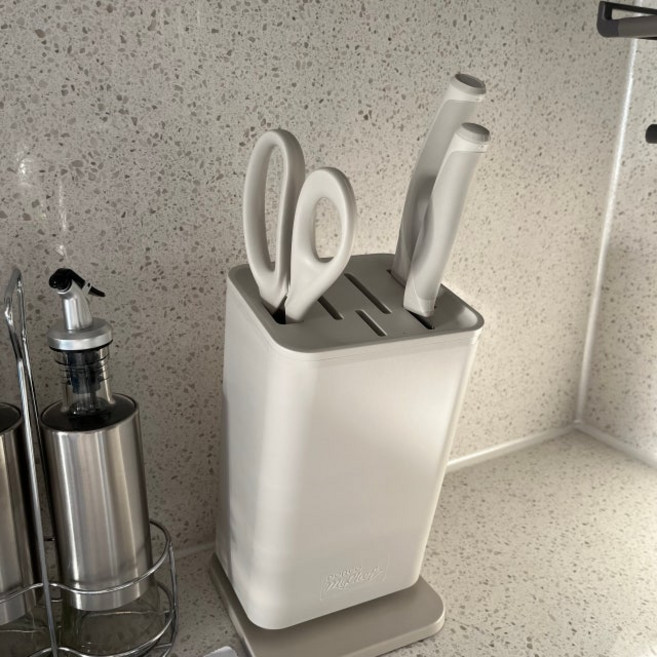 도루코 마이셰프 마린 심플 칼블럭 세트(베이지/민트), 베이지(4-1호), 1개