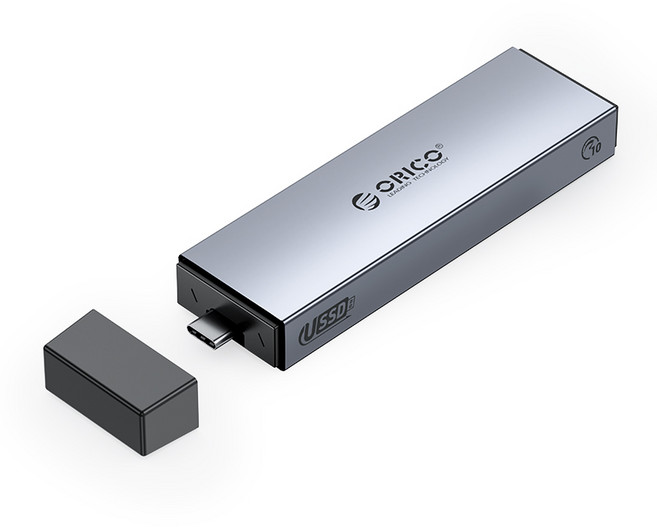 오리코 C타입 듀얼 NVMe SATA M.2 SSD 알루미늄 케이스 M2PJL-C3, 1개