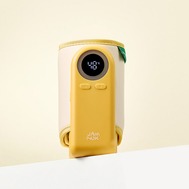 잼먹 보틀워머 분유 보온기 10 000mAh 배터리용량, 1개, 베이지
