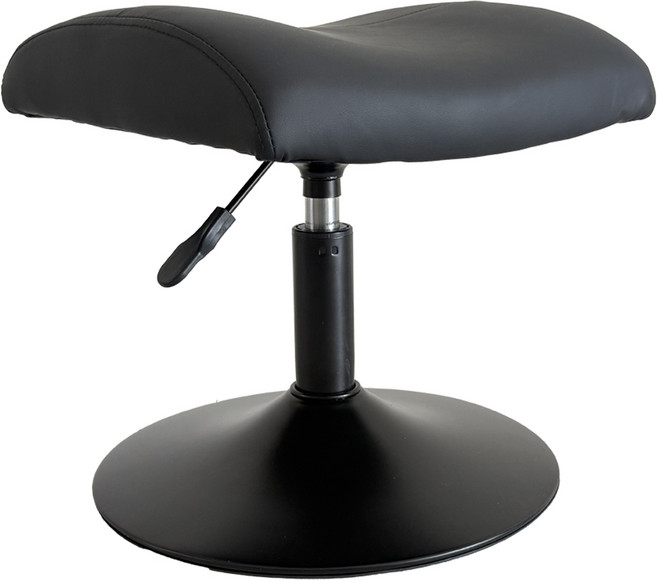 누베 높이조절 스툴 발받침대, 오닉스블랙