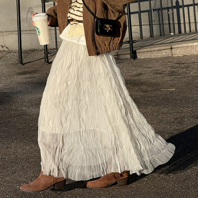 [난닝구]페픈도 밴딩레이스스커트