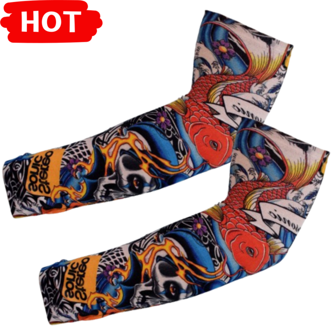 오피뉴 문신토시 양팔착용 타투 문신 팔토시