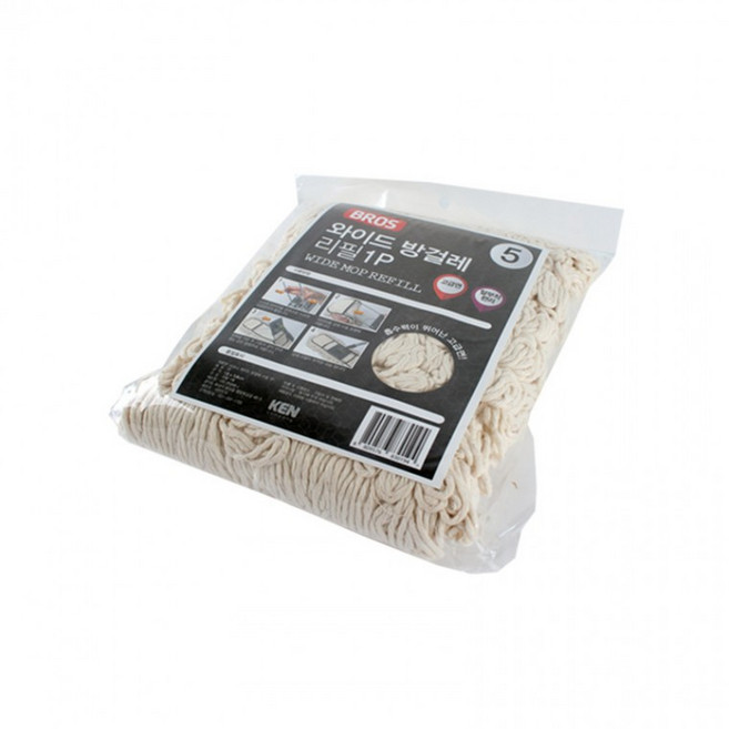 매직크린 싸이크린와이드방걸레리필1P(민트) 청소걸레 리필용, 본상품, 1개