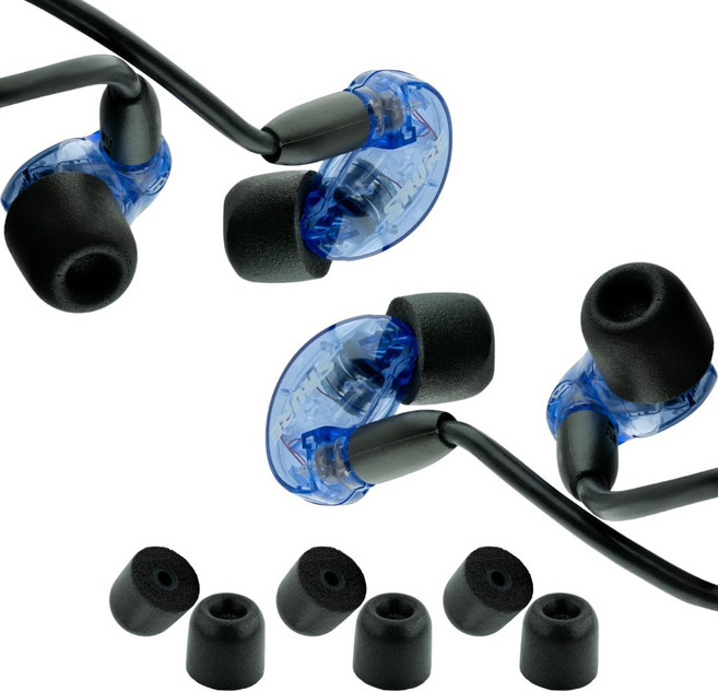 100 코어 시리즈 준수 메모리 폼 교체 IEM 이어 팁 - 에티모틱 웨스턴 립쉬 등 우수한 소음 차단 궁극의 편안함 안전한 착용감 블랙 라지3쌍, 타원형, 소형