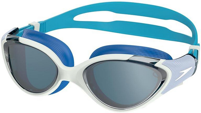 미국출고 평점4.5+ 237264 Speedo 여성용 수영 고글 Biofuse 2.0, Mirrored Light Honeydew/Cobalt