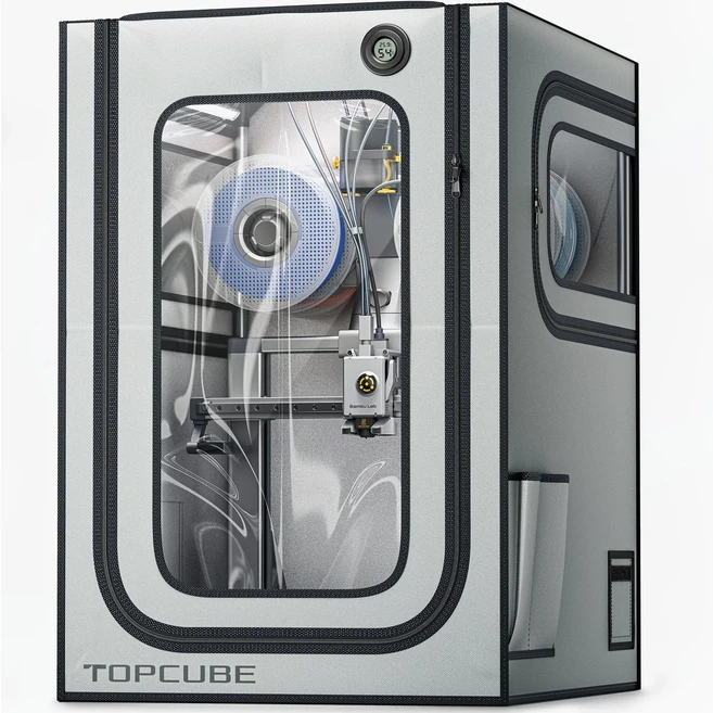 Bambu A1/A1 미니 콤보 AMS Lite 용 YOOPAI 3D 프린터 인클로저 상단 장착 LED 조명 내화 방진 소음, 01 CHINA, 02 A1 Combo T