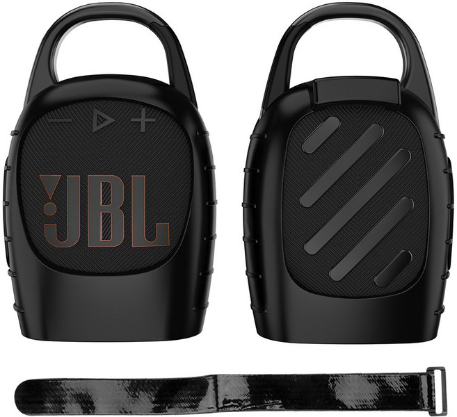 JBL CLIP5 클립5 케이스 실리콘 스탠딩 스트랩, 블랙