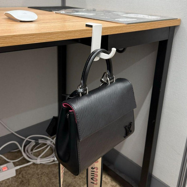 모니터 부착 헤드셋 거치대 화이트 헤드셋걸이 가방 헤드폰 핸드백, 1개, 상세페이지 참조, 본상품