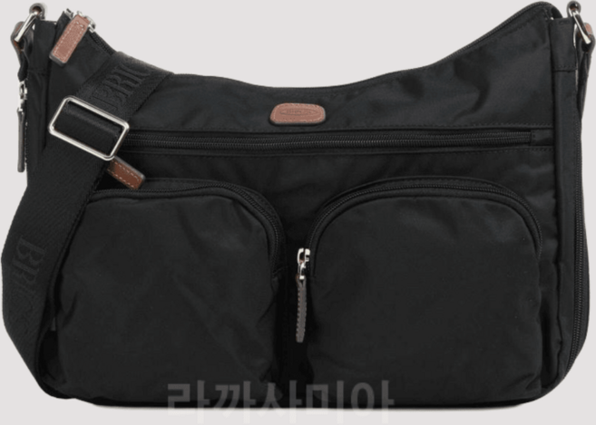 브릭스 크로스백 메신저백 투포켓 블랙 숄더백 여