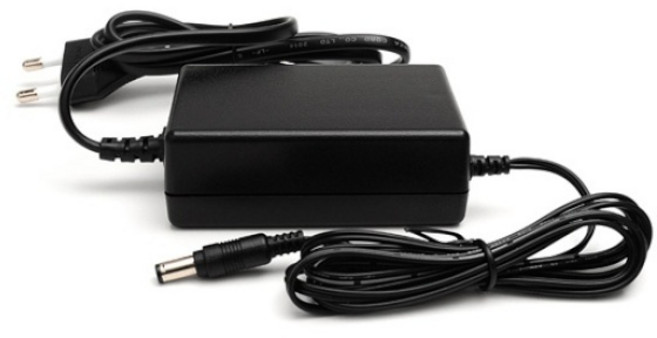 (프라임디렉트)아답터 220V / 12V 2.5A (내경2.1mm/외경5.0mm) 전원 케이블 일체형 (비닐포장), 726186, 1개