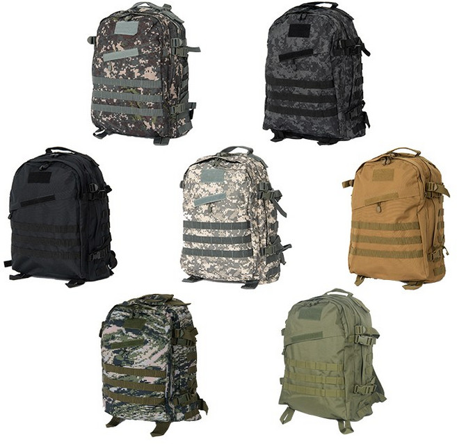 군인 로카ROKA (자체제작 상품) 군인가방 3D백팩 45L 휴가용 외출용, 브라운, 1개