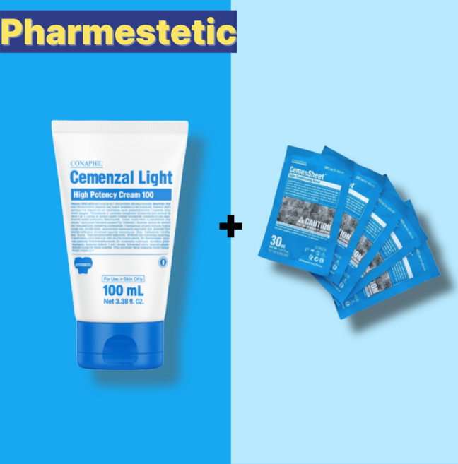 파메스테틱 세멘잘 라이트 세트 세멘시트 5개입 세멘잘 크림 물광 보르피린 크림, 1세트