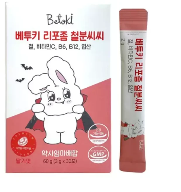 베투키 리포좀 철분씨씨 철분 비타민C 2g x 30포 1개 613217
