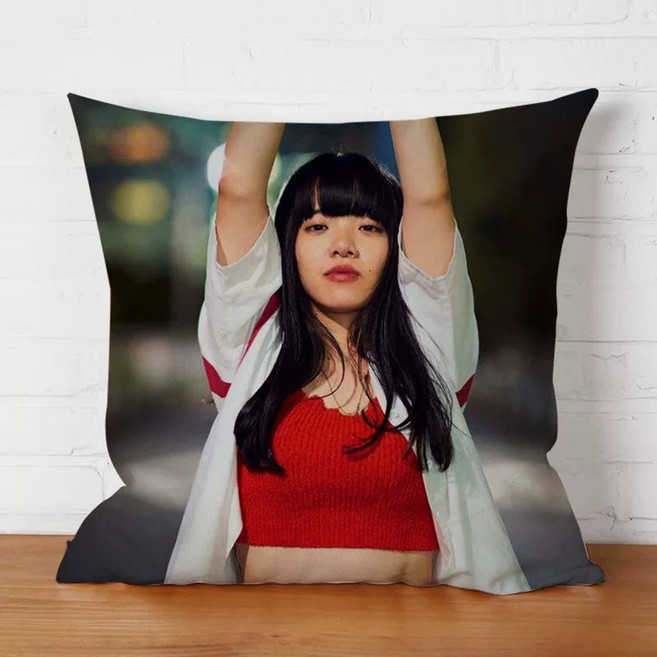 아이묭 사각쿠션 일러 그림 포스터 아이묭굿즈 앨범 키미로쿠 슌칸테키식스센스 쿠션 베개 누이 인형 뽀글이, 36x36cm미니, 14