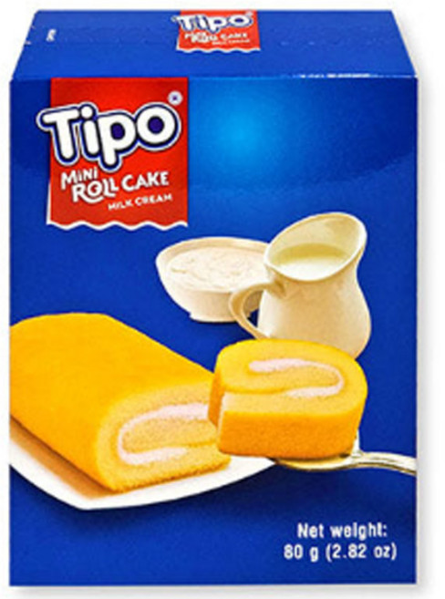 티포 미니롤케익 밀크맛, 80g, 7개