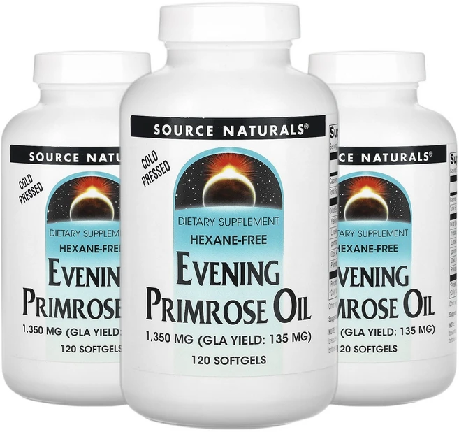 2+1 소스 내추럴스 달맞이꽃 오일 1350mg 소프트젤 120정, 3개 - 쿠팡