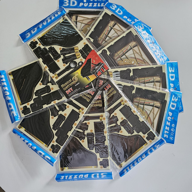 피아노 3D 퍼즐 10개 세트 음악학원 선물 피아노 만들기 특강 크리스마스, 1개