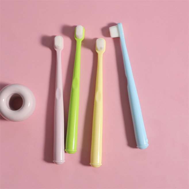 더바른 초극세모 고양이 강아지 미세모 부드러운 칫솔, 노랑, 2개