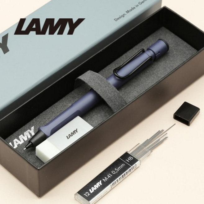 [무료각인서비스] 라미 사파리 한정판 샤프+지우개+샤프심 / 클리프 0.5mm / 선물포장 / 정식수입처 제품 LAMY RAMY, 각인 있음, 브랜드 포장, 1개, 0.5cm