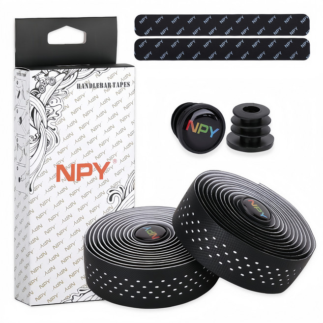 지테크 자전거 핸들바 테이프, 1세트, 화이트